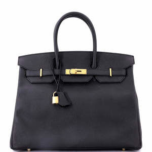 Hermes Birkin 35 Black Epsom with Gold Hardware